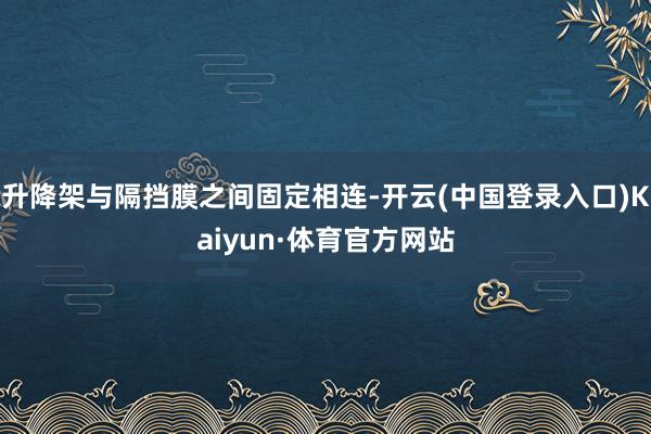 升降架与隔挡膜之间固定相连-开云(中国登录入口)Kaiyun·体育官方网站