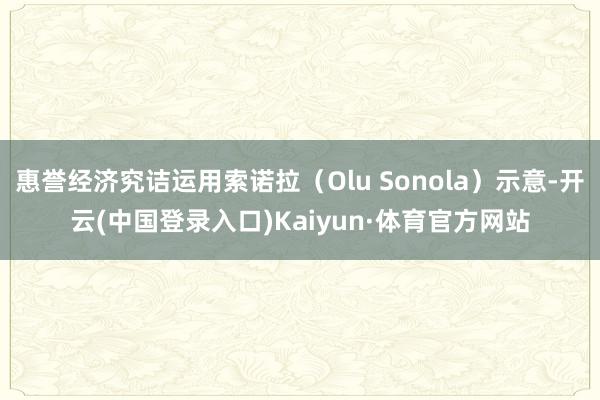 惠誉经济究诘运用索诺拉（Olu Sonola）示意-开云(中国登录入口)Kaiyun·体育官方网站