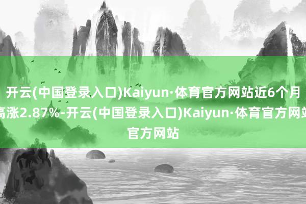 开云(中国登录入口)Kaiyun·体育官方网站近6个月高涨2.87%-开云(中国登录入口)Kaiyun·体育官方网站